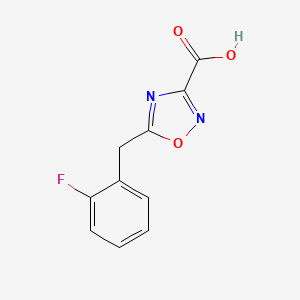 5-[(2-Fluorophenyl)methyl]-1,2,4-oxadiazole-3-carboxylic acid - 1339354-36-7