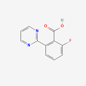 2-Fluoro-6-(pyrimidin-2-yl)benzoic acid - 1293284-60-2