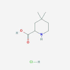 4,4-Dimethylpiperidine-2-carboxylic acid hydrochloride - 1803560-90-8