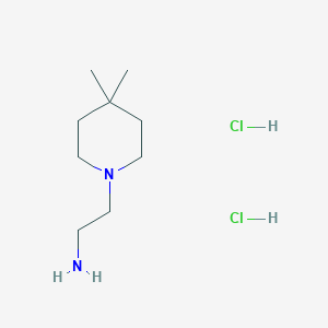 2-(4,4-Dimethylpiperidin-1-yl)ethan-1-amine dihydrochloride - 1803606-69-0