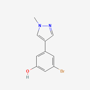 3-Bromo-5-(1-methyl-1H-pyrazol-4-yl)-phenol - 1534350-53-2