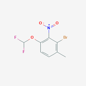 2-Bromo-4-difluoromethoxy-3-nitrotoluene - 1805592-41-9