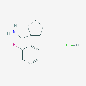 1-(2-Fluorophenyl)cyclopentylmethylamine HCl - 1365273-00-2