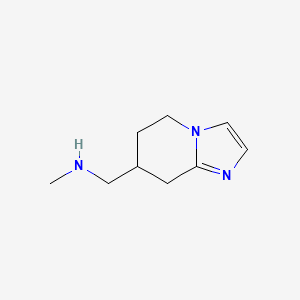 {5H,6H,7H,8H-imidazo[1,2-a]pyridin-7-ylmethyl}(methyl)amine - 1547089-77-9