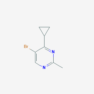5-Bromo-4-cyclopropyl-2-methylpyrimidine - 1368136-82-6