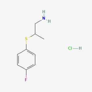 2-((4-Fluorophenyl)thio)propan-1-amine hydrochloride - 1864060-10-5