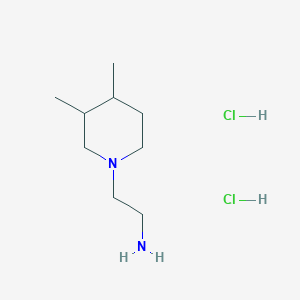 2-(3,4-Dimethylpiperidin-1-yl)ethan-1-amine dihydrochloride - 1803590-03-5