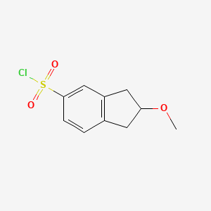 2-methoxy-2,3-dihydro-1H-indene-5-sulfonyl chloride - 1566745-97-8