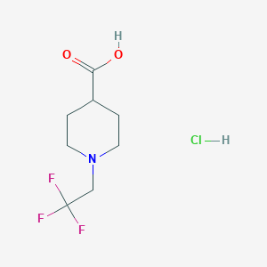 1-(2,2,2-Trifluoroethyl)piperidine-4-carboxylic acid hydrochloride - 1803584-12-4