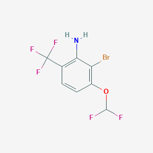 2-Bromo-3-difluoromethoxy-6-(trifluoromethyl)aniline - 1805024-78-5
