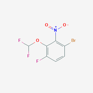 1-Bromo-3-difluoromethoxy-4-fluoro-2-nitrobenzene - 1805502-64-0