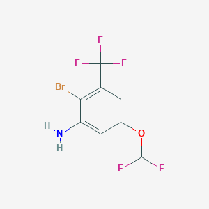 2-Bromo-5-difluoromethoxy-3-(trifluoromethyl)aniline - 1805024-82-1