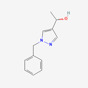 (1S)-1-(1-benzyl-1H-pyrazol-4-yl)ethan-1-ol - 1394051-17-2