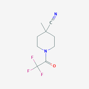 4-Methyl-1-(trifluoroacetyl)piperidine-4-carbonitrile - 1443980-84-4