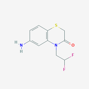 6-amino-4-(2,2-difluoroethyl)-3,4-dihydro-2H-1,4-benzothiazin-3-one - 1803561-78-5