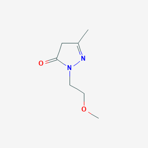 1-(2-methoxyethyl)-3-methyl-4,5-dihydro-1H-pyrazol-5-one - 1443981-66-5