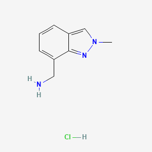 (2-methyl-2H-indazol-7-yl)methanamine hydrochloride - 1400764-43-3