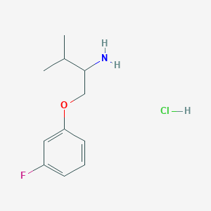 1-(3-Fluorophenoxy)-3-methylbutan-2-amine hydrochloride - 1864062-02-1