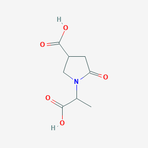 1-(1-Carboxyethyl)-5-oxopyrrolidine-3-carboxylic acid - 43094-89-9