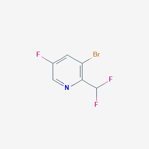 3-Bromo-2-(difluoromethyl)-5-fluoropyridine - 1805299-91-5