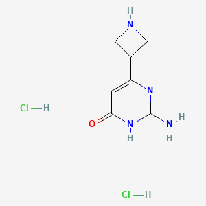 2-Amino-6-(azetidin-3-yl)pyrimidin-4-ol dihydrochloride - 1361112-09-5