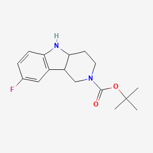 tert-Butyl 8-fluoro-3,4,4a,5-tetrahydro-1H-pyrido[4,3-b]indole-2(9bH)-carboxylate - 1251015-03-8