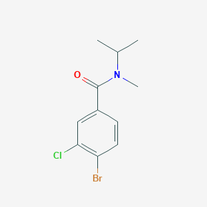 4-bromo-3-chloro-N-methyl-N-(propan-2-yl)benzamide - 1542894-13-2