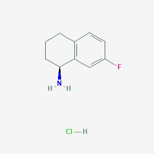(1S)-7-fluoro-1,2,3,4-tetrahydronaphthalen-1-amine hydrochloride - 1466449-95-5