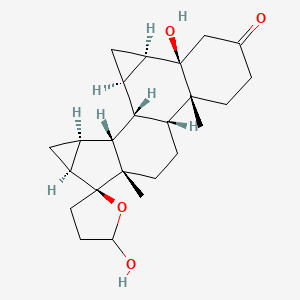 (1R,2R,4R,5R,10R,11R,14S,15S,16S,18S,19R)-5,5'-dihydroxy-10,14-dimethylspiro[hexacyclo[9.8.0.02,4.05,10.014,19.016,18]nonadecane-15,2'-oxolane]-7-one - 863329-70-8