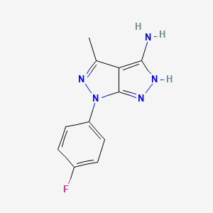 6-(4-fluorophenyl)-4-methyl-1H,6H-[1,2]diazolo[3,4-c]pyrazol-3-amine - 926270-56-6