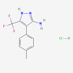 4-(p-tolyl)-3-(trifluoromethyl)-1H-pyrazol-5-amine hydrochloride - 1238864-82-8
