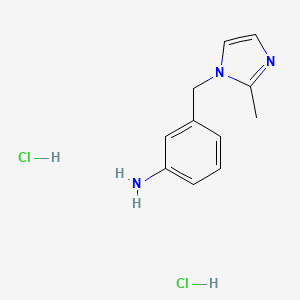 3-[(2-methyl-1H-imidazol-1-yl)methyl]aniline dihydrochloride - 1185299-68-6