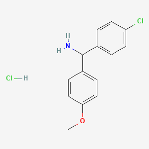 1-(4-Chlorophenyl)-1-(4-methoxyphenyl)methylamine hydrochloride - 856355-54-9