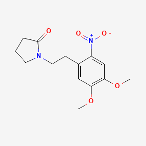 1-[2-(4,5-Dimethoxy-2-nitrophenyl)ethyl]pyrrolidin-2-one - 1171604-89-9