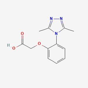 [2-(3,5-Dimethyl-[1,2,4]triazol-4-yl)-phenoxy]-acetic acid - 1019111-23-9