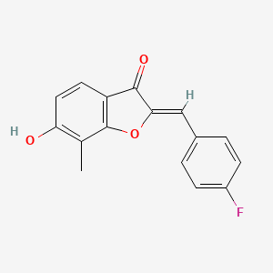 (2Z)-2-(4-fluorobenzylidene)-6-hydroxy-7-methyl-1-benzofuran-3(2H)-one - 1092298-07-1
