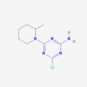 4-Chloro-6-(2-methylpiperidin-1-yl)-1,3,5-triazin-2-amine - 1220016-66-9