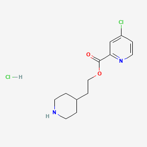 2-(4-Piperidinyl)ethyl 4-chloro-2-pyridinecarboxylate hydrochloride - 1220031-37-7