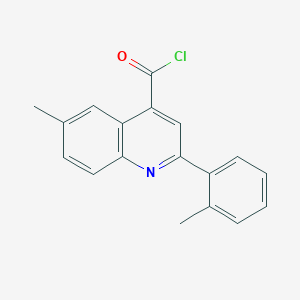 6-Methyl-2-(2-methylphenyl)quinoline-4-carbonyl chloride - 1160253-39-3
