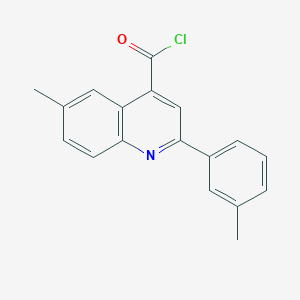 6-Methyl-2-(3-methylphenyl)quinoline-4-carbonyl chloride - 1160253-41-7