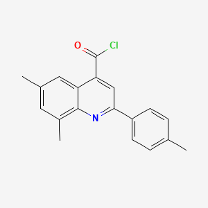 6,8-Dimethyl-2-(4-methylphenyl)quinoline-4-carbonyl chloride - 31009-11-7