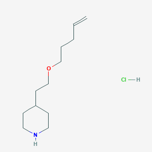 4-[2-(4-Pentenyloxy)ethyl]piperidine hydrochloride - 1220028-68-1