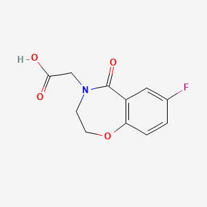 (7-Fluoro-5-oxo-2,3-dihydro-1,4-benzoxazepin-4(5H)-yl)acetic acid - 874767-72-3