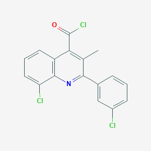 8-Chloro-2-(3-chlorophenyl)-3-methylquinoline-4-carbonyl chloride - 1160257-08-8