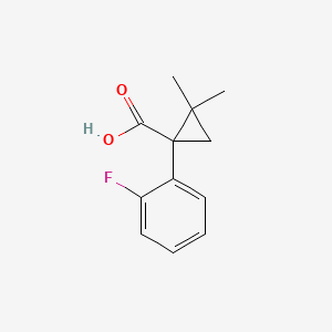 1-(2-Fluorophenyl)-2,2-dimethylcyclopropanecarboxylic acid - 915923-90-9