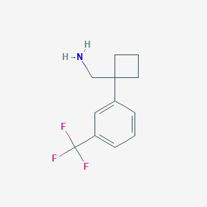 {1-[3-(Trifluoromethyl)phenyl]cyclobutyl}methanamine - 1039932-76-7