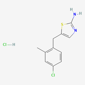 5-[(4-Chloro-2-methylphenyl)methyl]-1,3-thiazol-2-amine hydrochloride - 1171404-83-3