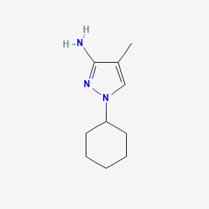 1-cyclohexyl-4-methyl-1H-pyrazol-3-amine - 1250163-49-5