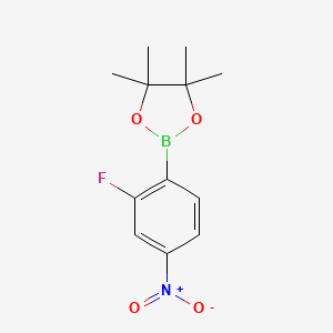 2-(2-Fluoro-4-nitrophenyl)-4,4,5,5-tetramethyl-1,3,2-dioxaborolane - 1073353-89-5