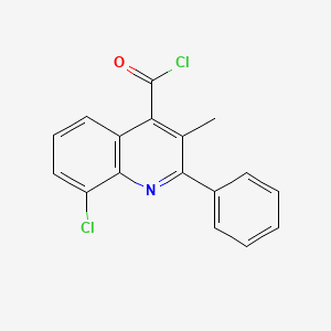 8-Chloro-3-methyl-2-phenylquinoline-4-carbonyl chloride - 1160256-96-1